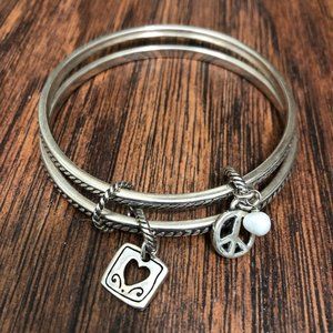 Brighton Silver Toned Bangle Bracelet